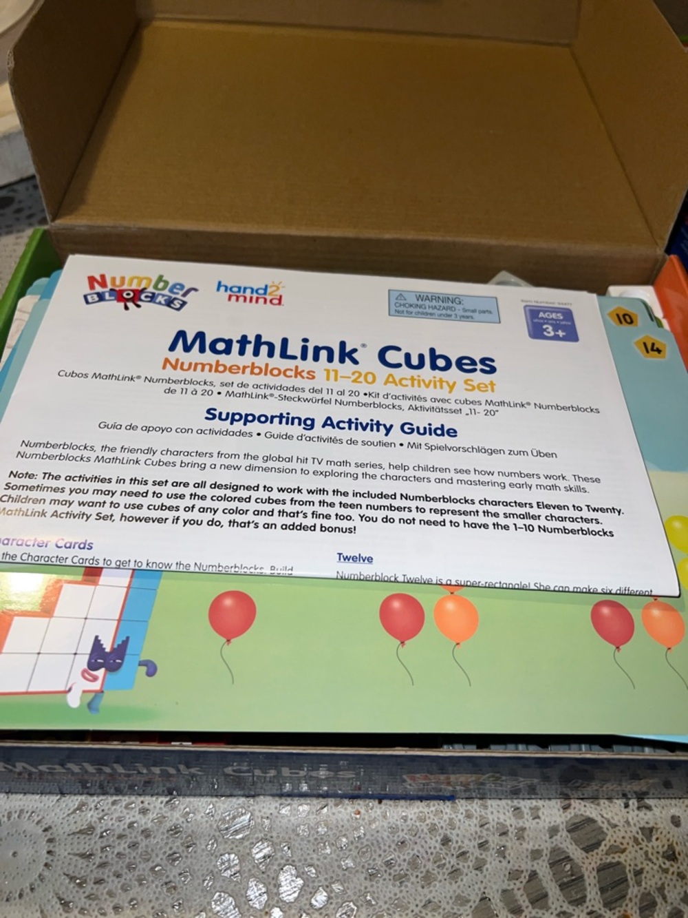MathLink Cubes 11-20 Activity Set - Blue - Picture 7 of 8